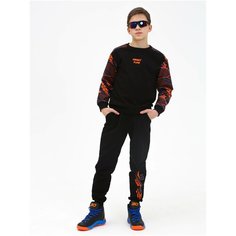 Костюм спортивный KRUTTO, размер 134, черный
