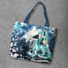 Сумка шоппер Anime Dakimakura, фактура рельефная, мультиколор