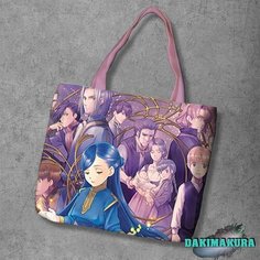 Сумка шоппер Anime Dakimakura, фактура рельефная, мультиколор