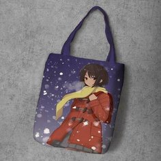 Сумка шоппер Anime Dakimakura, фактура рельефная, мультиколор