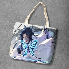 Сумка шоппер Anime Dakimakura, фактура рельефная, мультиколор