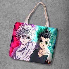 Сумка шоппер Anime Dakimakura, фактура рельефная, мультиколор