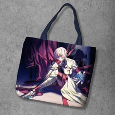 Сумка шоппер Anime Dakimakura, фактура рельефная, мультиколор