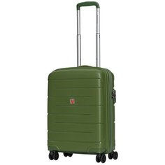 Чемодан RONCATO Flight DLX, 40 л, размер S, зеленый