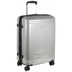 Чемодан POLAR, 43 л, размер 24", серый