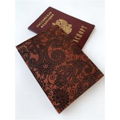 Обложка для паспорта KAZA, коричневый