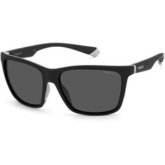 Солнцезащитные очки Polaroid Polaroid PLD 2126/S 08A M9 PLD 2126/S 08A M9, черный, серый