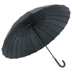 Зонт-трость черный, серый
