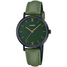 Наручные часы CASIO Collection LTP-VT02BL-3A, мультиколор, зеленый