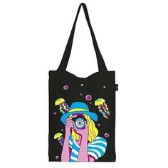 Сумка шоппер LOREX, черный, розовый