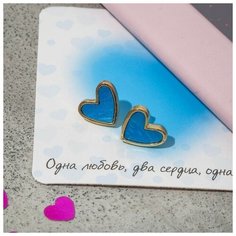 Серьги Queen Fair, эмаль, мультиколор, золотой