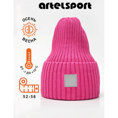 Шапка бини ARTEL Mood, размер 56, розовый Артель