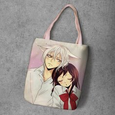 Сумка шоппер Anime Dakimakura, фактура рельефная, мультиколор