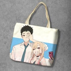 Сумка шоппер Anime Dakimakura, фактура рельефная, мультиколор