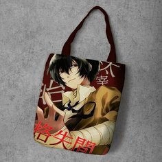 Сумка шоппер Anime Dakimakura, фактура рельефная, мультиколор