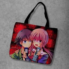 Сумка шоппер Anime Dakimakura, фактура рельефная, мультиколор