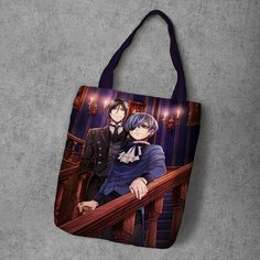 Сумка шоппер Anime Dakimakura, фактура рельефная, мультиколор