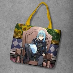 Сумка шоппер Anime Dakimakura, фактура рельефная, мультиколор