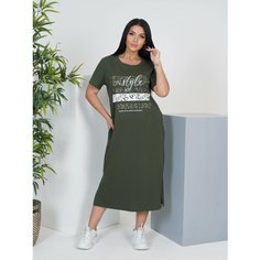 Платье LOVETEX.STORE, размер 50, хаки