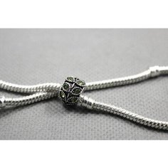 Шарм Handinsilver ( Посеребриручку ) Подвеска-шарм "Шарик со стразами", зеленый