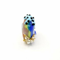 Шарм Handinsilver ( Посеребриручку ) Подвеска-шарм из муранского стекла Lampwork разноцветный (1шт), муранское стекло, мультиколор