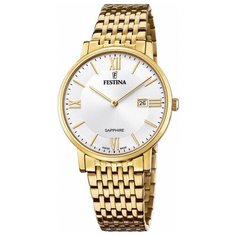 Наручные часы FESTINA Swiss Made, серебряный, золотой