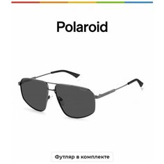 Солнцезащитные очки Polaroid Polaroid PLD 4118/S/X KJ1 M9 PLD 4118/S/X KJ1 M9, серый