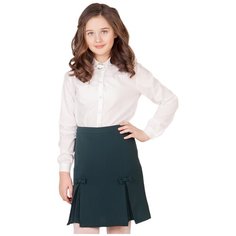 Школьная юбка Инфанта, размер 140-72, зеленый