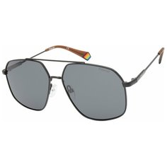 Солнцезащитные очки Polaroid PLD 6173/S, черный, серый