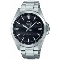 Наручные часы CASIO Edifice EFV-140D-1A, черный, серебряный