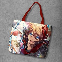 Сумка шоппер Anime Dakimakura, фактура рельефная, мультиколор