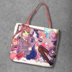 Сумка шоппер Anime Dakimakura, фактура рельефная, мультиколор