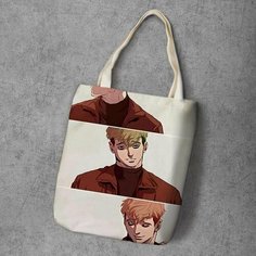 Сумка шоппер Anime Dakimakura, фактура рельефная, мультиколор