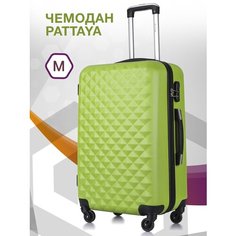 Чемодан-самокат Lcase Phatthaya Ch0646, 74 л, размер M, зеленый