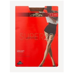 Колготки Omsa Super, 20 den, размер 2, коричневый, бежевый