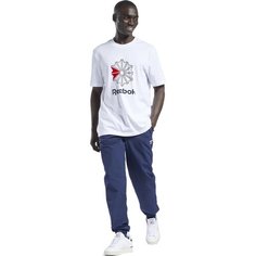 Брюки Reebok, размер L, синий