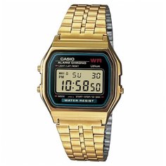 Наручные часы CASIO Vintage, черный, золотой