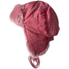 Шапка ушанка TuTu, размер 54-56, розовый