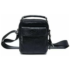 Сумка мессенджер , фактура гладкая, черный