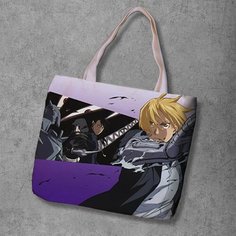 Сумка шоппер Anime Dakimakura, фактура рельефная, мультиколор