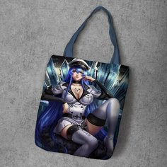 Сумка шоппер Anime Dakimakura, фактура рельефная, мультиколор
