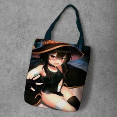 Сумка шоппер Anime Dakimakura, фактура рельефная, мультиколор