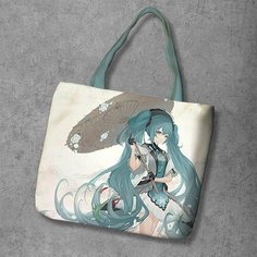 Сумка шоппер Anime Dakimakura, фактура рельефная, мультиколор