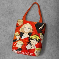 Сумка шоппер Anime Dakimakura, фактура рельефная, мультиколор