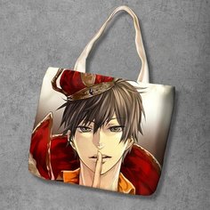 Сумка шоппер Anime Dakimakura, фактура рельефная, мультиколор