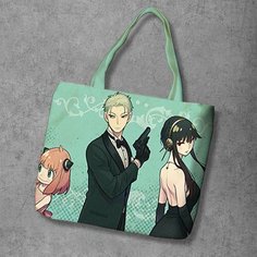 Сумка шоппер Anime Dakimakura, фактура рельефная, мультиколор