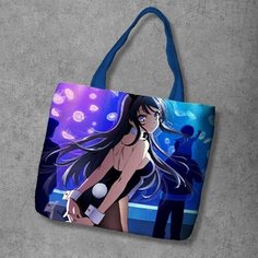 Сумка шоппер Anime Dakimakura, фактура рельефная, мультиколор