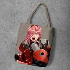 Сумка шоппер Anime Dakimakura, фактура рельефная, мультиколор