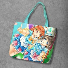 Сумка шоппер Anime Dakimakura, фактура рельефная, мультиколор