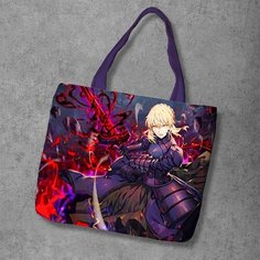 Сумка шоппер Anime Dakimakura, фактура рельефная, мультиколор